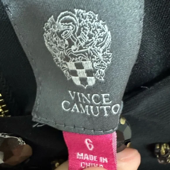 Vince Camuto Black Embellished Cut Out Sheath Dress - Picture 2 of 6